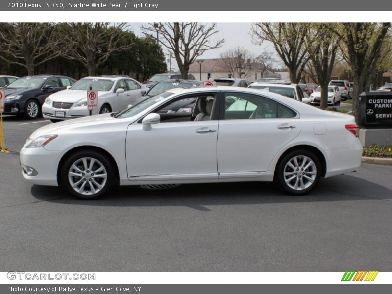 Starfire White Pearl / Light Gray 2010 Lexus ES 350