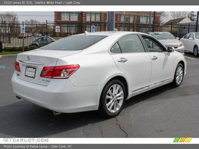 Starfire White Pearl / Light Gray 2010 Lexus ES 350
