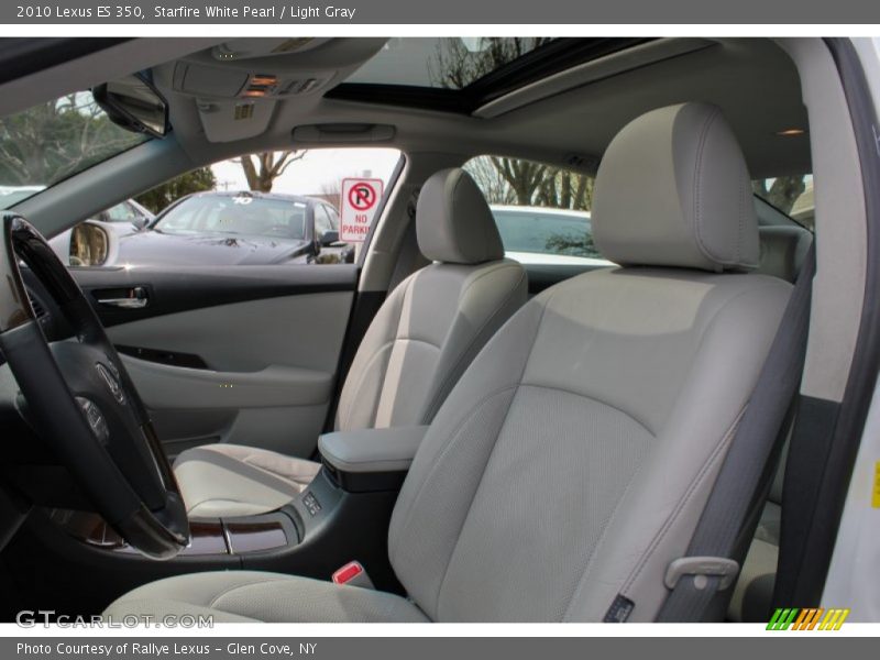 Starfire White Pearl / Light Gray 2010 Lexus ES 350