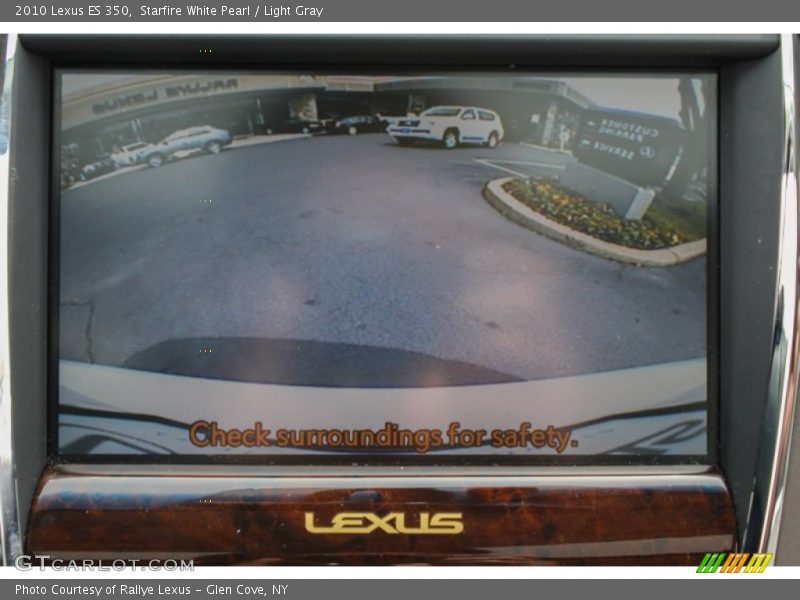 Starfire White Pearl / Light Gray 2010 Lexus ES 350