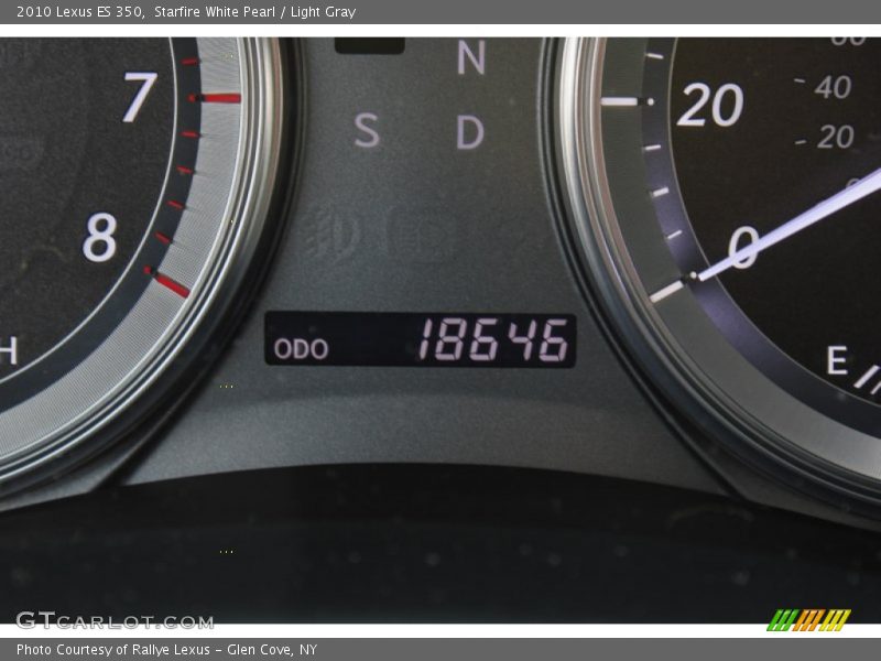 Starfire White Pearl / Light Gray 2010 Lexus ES 350