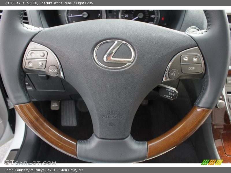 Starfire White Pearl / Light Gray 2010 Lexus ES 350