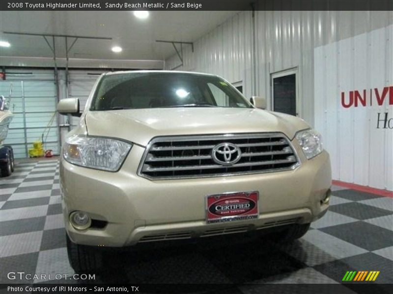 Sandy Beach Metallic / Sand Beige 2008 Toyota Highlander Limited