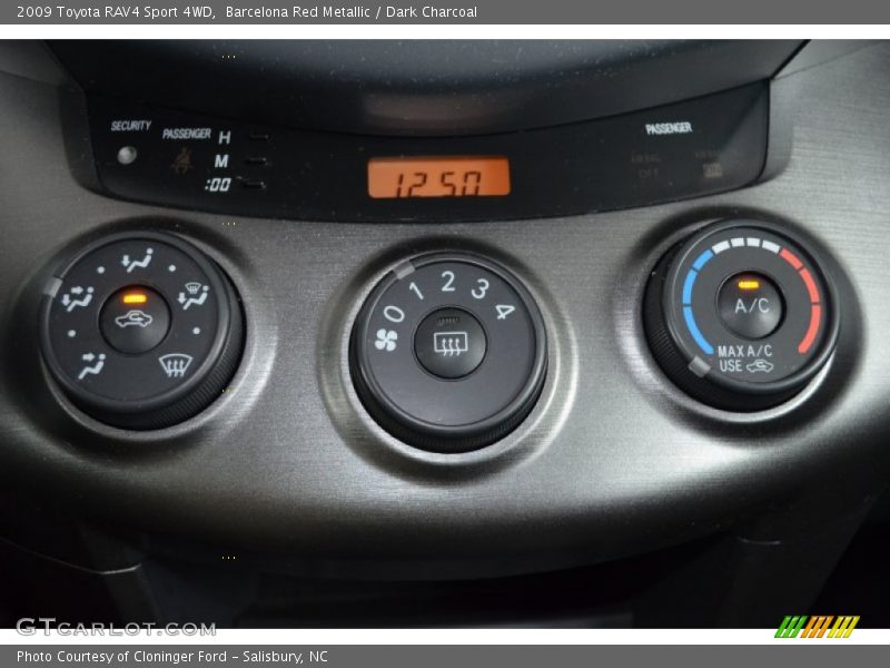 Controls of 2009 RAV4 Sport 4WD