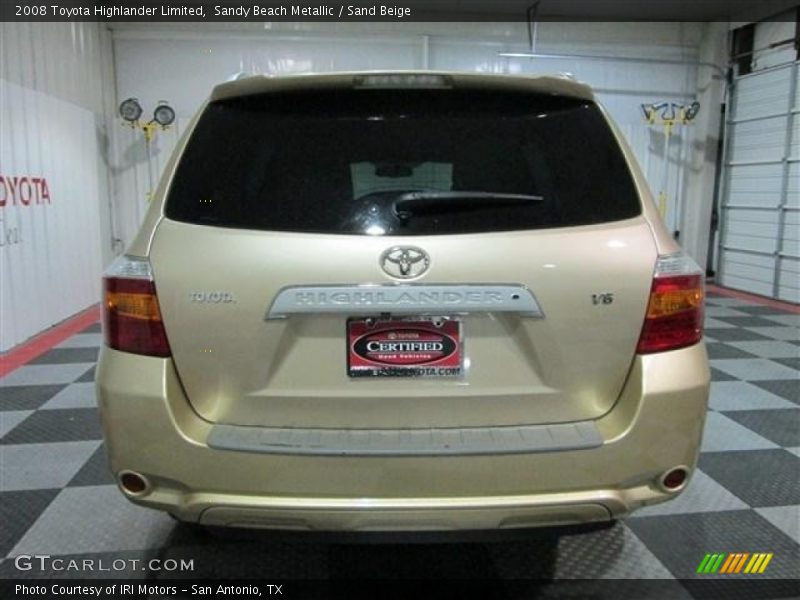 Sandy Beach Metallic / Sand Beige 2008 Toyota Highlander Limited