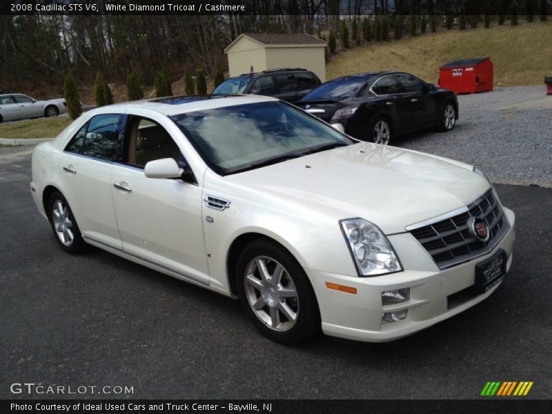 White Diamond Tricoat / Cashmere 2008 Cadillac STS V6