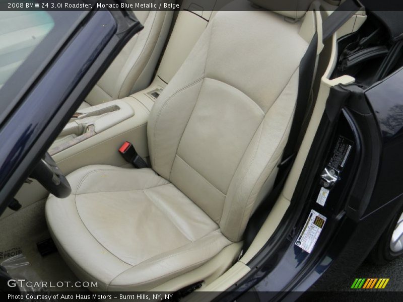 Front Seat of 2008 Z4 3.0i Roadster
