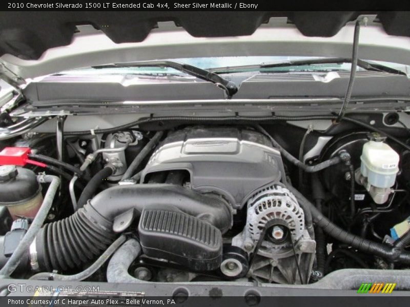 Sheer Silver Metallic / Ebony 2010 Chevrolet Silverado 1500 LT Extended Cab 4x4