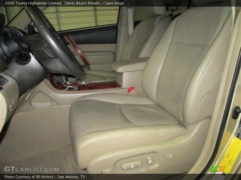 Sandy Beach Metallic / Sand Beige 2008 Toyota Highlander Limited