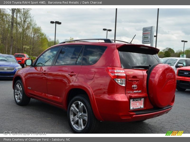 Barcelona Red Metallic / Dark Charcoal 2009 Toyota RAV4 Sport 4WD