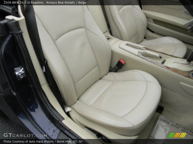 Monaco Blue Metallic / Beige 2008 BMW Z4 3.0i Roadster