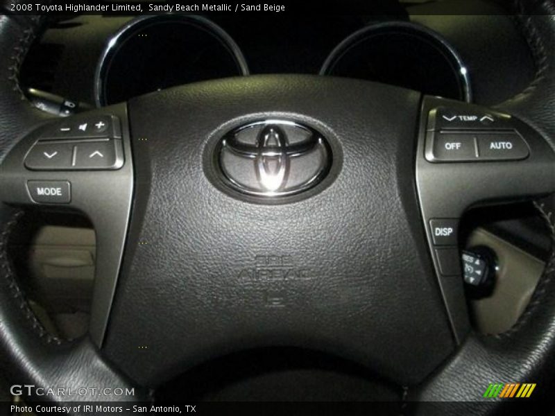 Sandy Beach Metallic / Sand Beige 2008 Toyota Highlander Limited