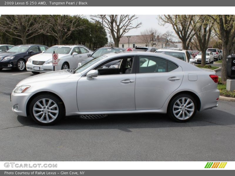 Tungsten Pearl / Black 2009 Lexus IS 250 AWD
