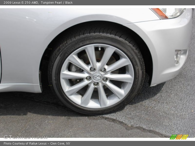 Tungsten Pearl / Black 2009 Lexus IS 250 AWD