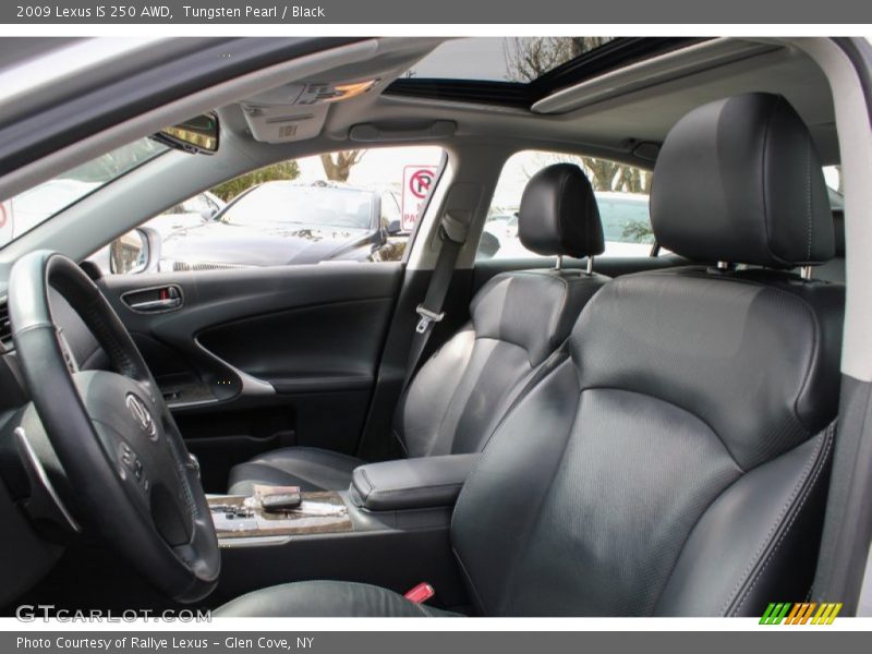 Tungsten Pearl / Black 2009 Lexus IS 250 AWD