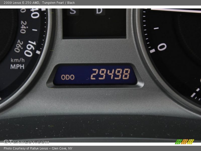 Tungsten Pearl / Black 2009 Lexus IS 250 AWD