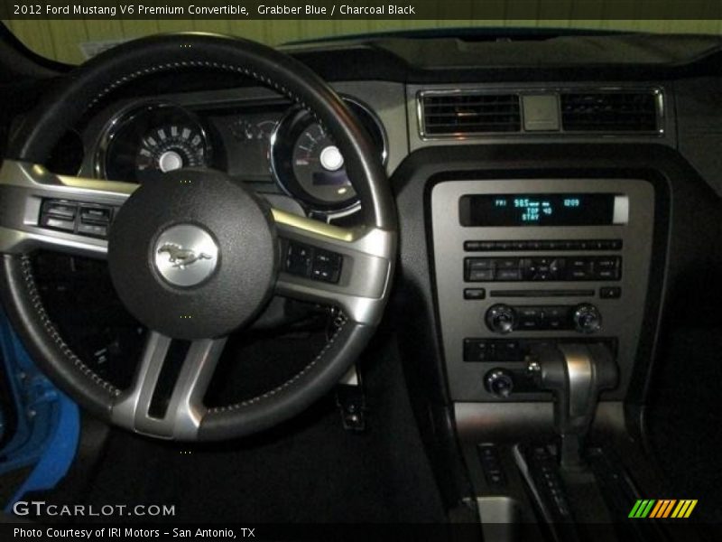 Grabber Blue / Charcoal Black 2012 Ford Mustang V6 Premium Convertible