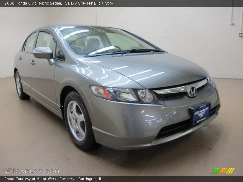 Galaxy Gray Metallic / Ivory 2008 Honda Civic Hybrid Sedan