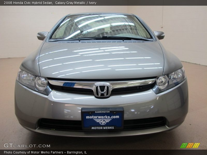 Galaxy Gray Metallic / Ivory 2008 Honda Civic Hybrid Sedan
