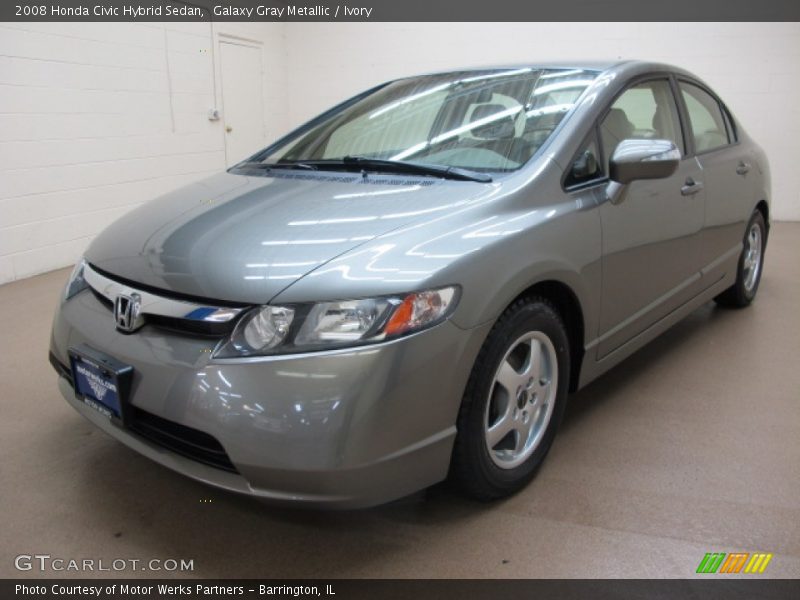 Galaxy Gray Metallic / Ivory 2008 Honda Civic Hybrid Sedan