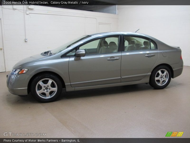 Galaxy Gray Metallic / Ivory 2008 Honda Civic Hybrid Sedan