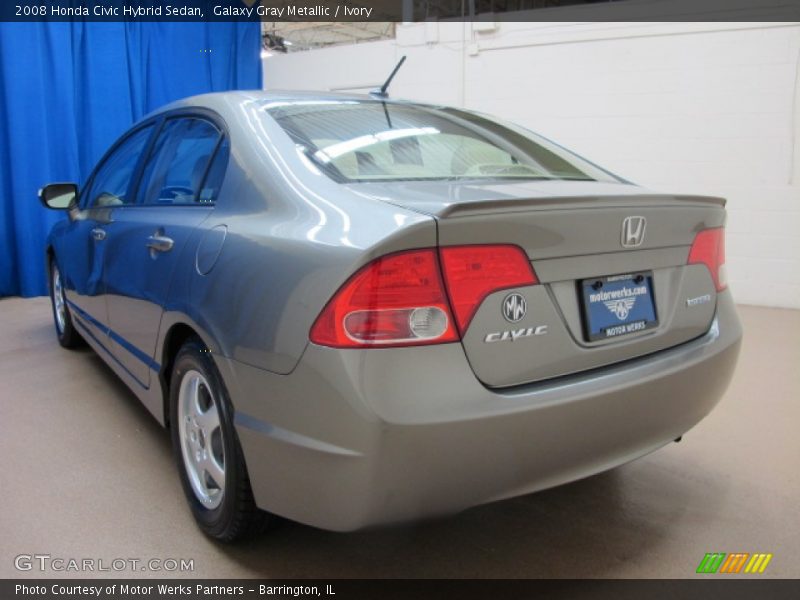 Galaxy Gray Metallic / Ivory 2008 Honda Civic Hybrid Sedan