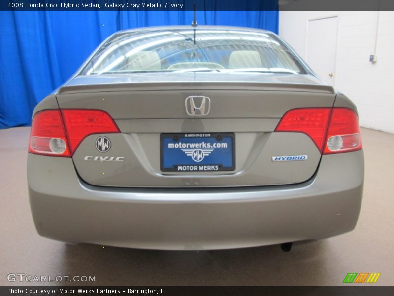 Galaxy Gray Metallic / Ivory 2008 Honda Civic Hybrid Sedan