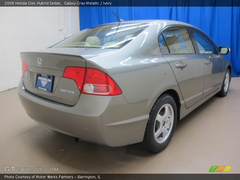 Galaxy Gray Metallic / Ivory 2008 Honda Civic Hybrid Sedan