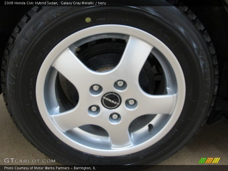 Galaxy Gray Metallic / Ivory 2008 Honda Civic Hybrid Sedan