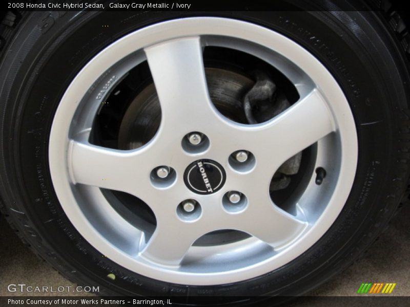 Galaxy Gray Metallic / Ivory 2008 Honda Civic Hybrid Sedan