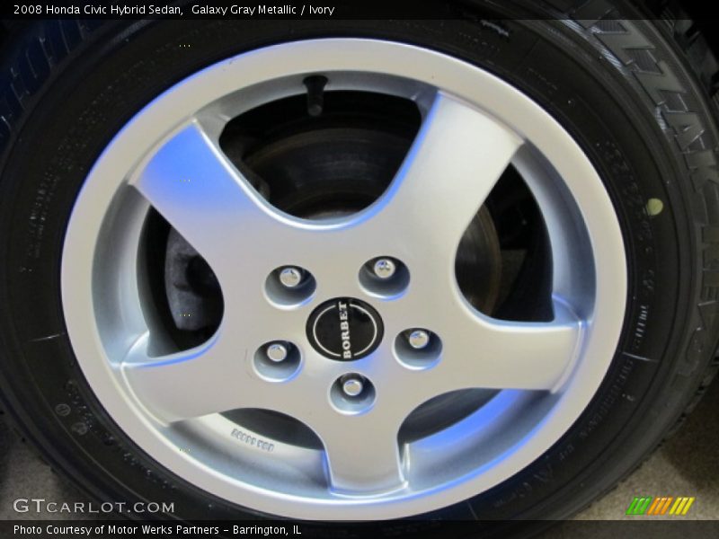 Galaxy Gray Metallic / Ivory 2008 Honda Civic Hybrid Sedan