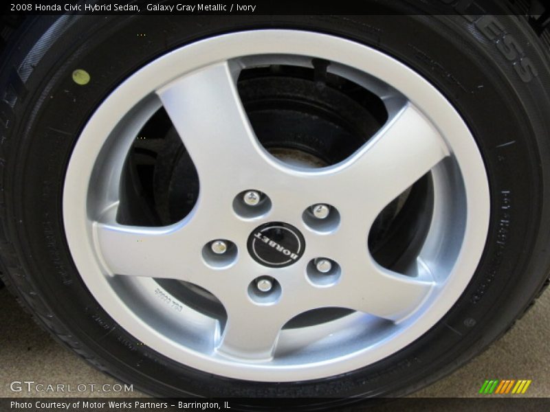 Galaxy Gray Metallic / Ivory 2008 Honda Civic Hybrid Sedan