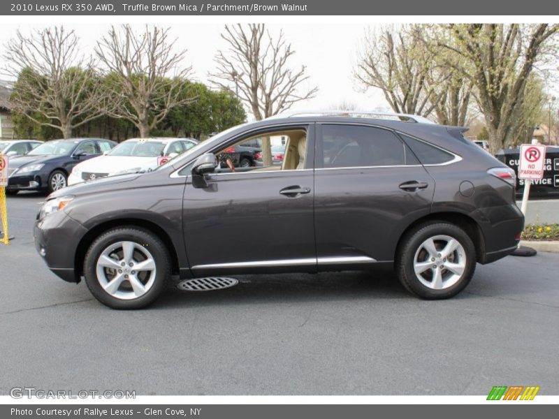 Truffle Brown Mica / Parchment/Brown Walnut 2010 Lexus RX 350 AWD