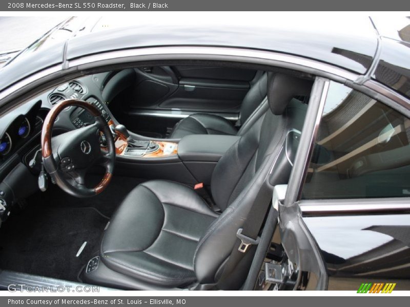 Black / Black 2008 Mercedes-Benz SL 550 Roadster