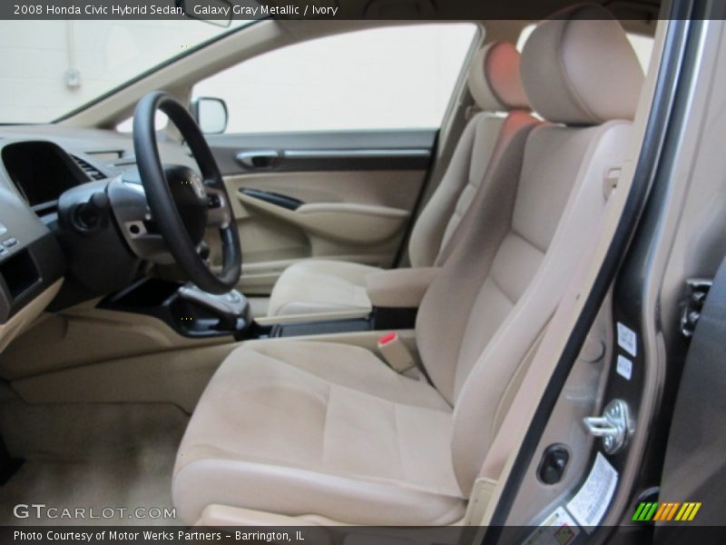 Galaxy Gray Metallic / Ivory 2008 Honda Civic Hybrid Sedan