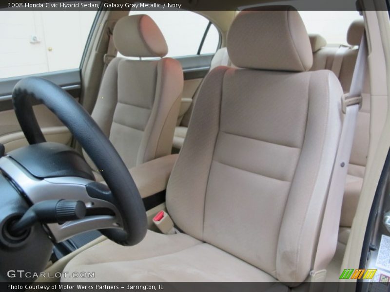 Galaxy Gray Metallic / Ivory 2008 Honda Civic Hybrid Sedan