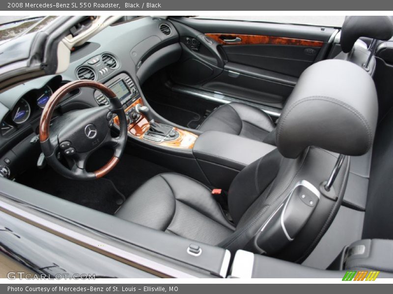Black / Black 2008 Mercedes-Benz SL 550 Roadster