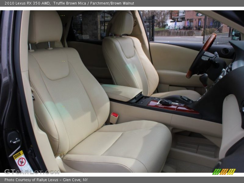 Truffle Brown Mica / Parchment/Brown Walnut 2010 Lexus RX 350 AWD