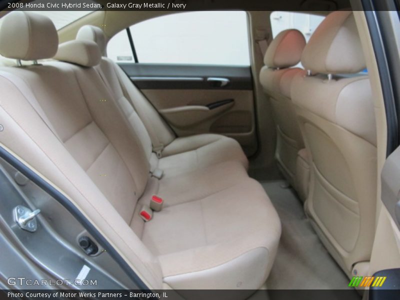 Galaxy Gray Metallic / Ivory 2008 Honda Civic Hybrid Sedan