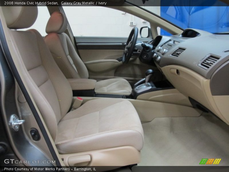 Galaxy Gray Metallic / Ivory 2008 Honda Civic Hybrid Sedan