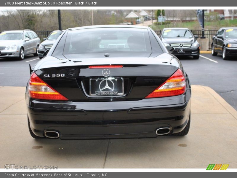 Black / Black 2008 Mercedes-Benz SL 550 Roadster