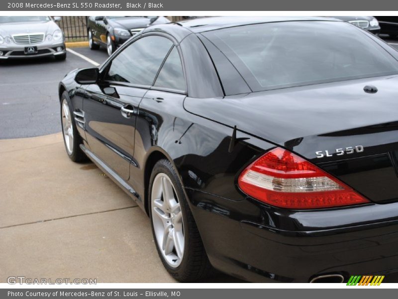 Black / Black 2008 Mercedes-Benz SL 550 Roadster