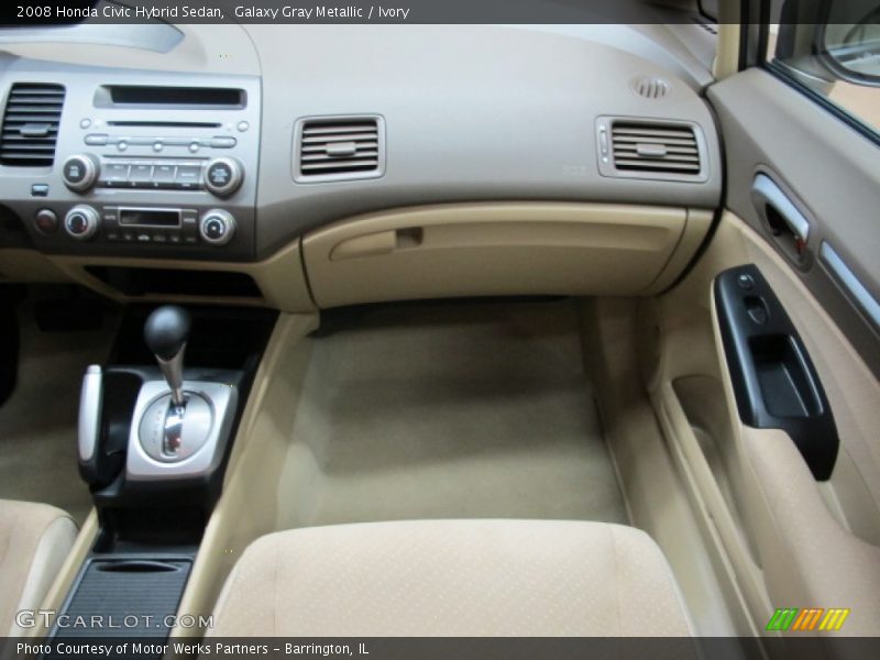Galaxy Gray Metallic / Ivory 2008 Honda Civic Hybrid Sedan