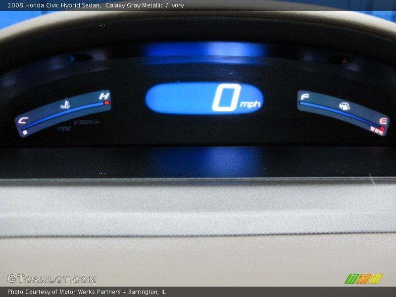 Galaxy Gray Metallic / Ivory 2008 Honda Civic Hybrid Sedan