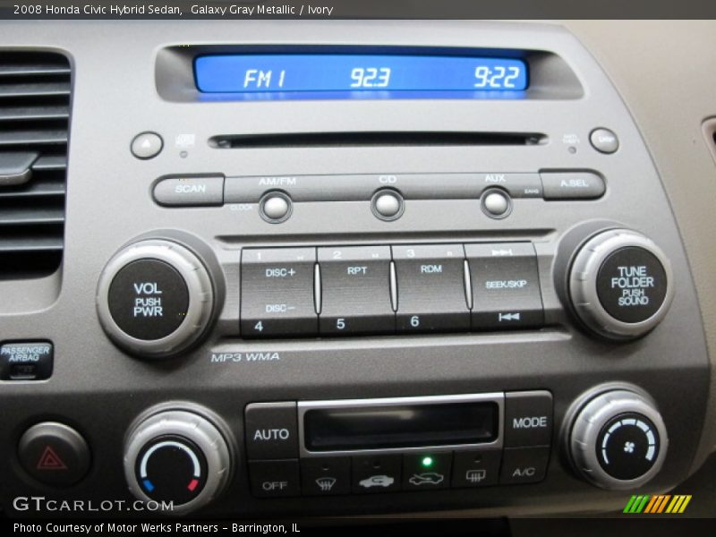 Galaxy Gray Metallic / Ivory 2008 Honda Civic Hybrid Sedan