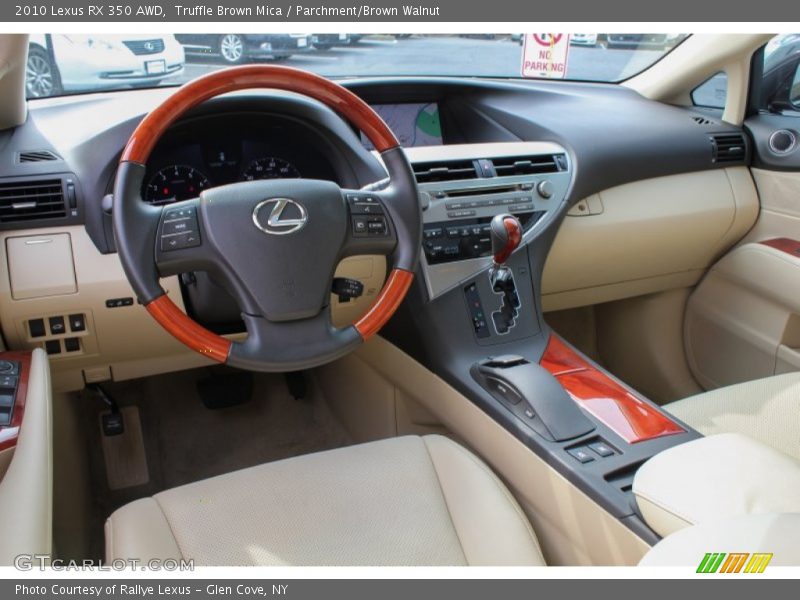 Truffle Brown Mica / Parchment/Brown Walnut 2010 Lexus RX 350 AWD