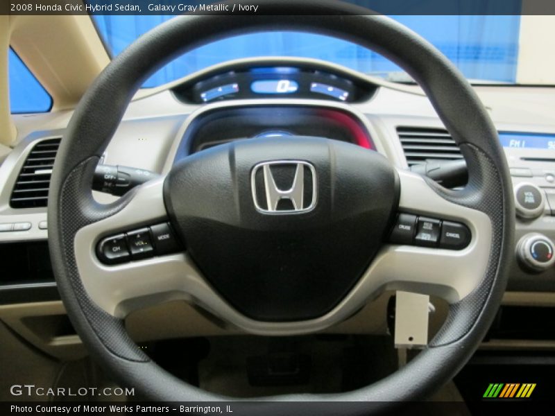Galaxy Gray Metallic / Ivory 2008 Honda Civic Hybrid Sedan