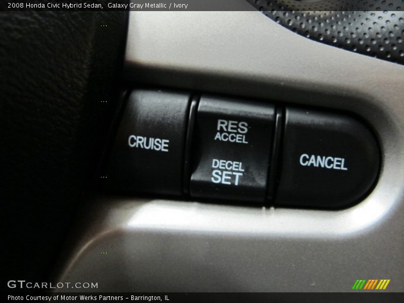 Galaxy Gray Metallic / Ivory 2008 Honda Civic Hybrid Sedan