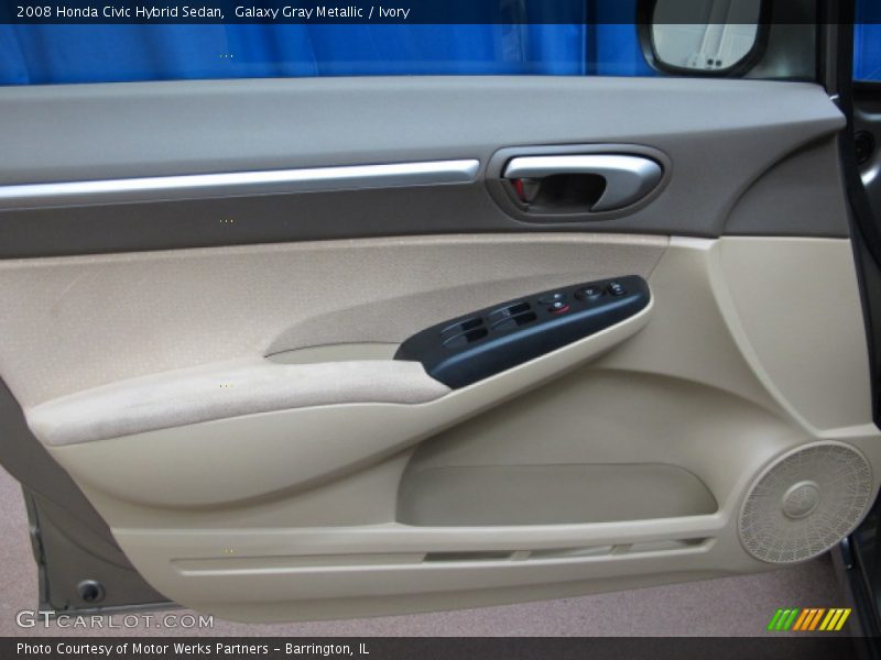Galaxy Gray Metallic / Ivory 2008 Honda Civic Hybrid Sedan