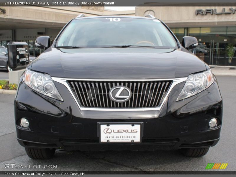 Obsidian Black / Black/Brown Walnut 2010 Lexus RX 350 AWD